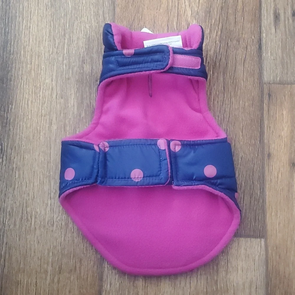 Dog Quilted Puffer Jacket by Top Paw - Adjustable | Size Medium NWT